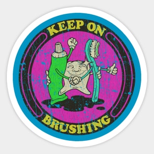 Keep on Brushing 1981 Sticker